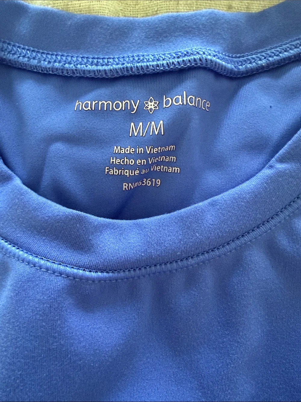 Blue Harmony Balance Matching Workout Set- Tank Top & Leggings Medium